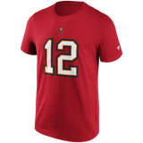 Brady Navn & Nummer T-shirt Rød
