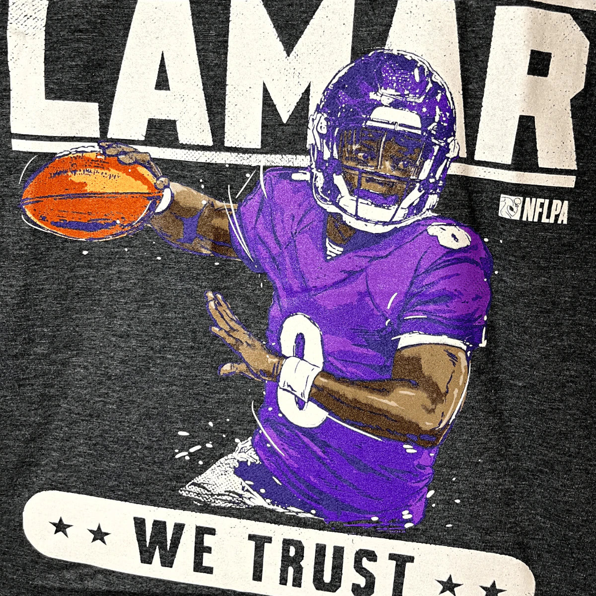 Ravens In Lamar We Trust Bravado NFLPA T-shirt