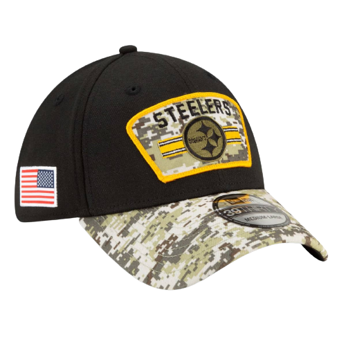 Steelers Salute To Service New Era 39THIRTY Cap